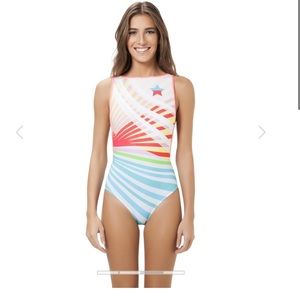 NWT SALINAS FASHION MAILLOT RAINBOW